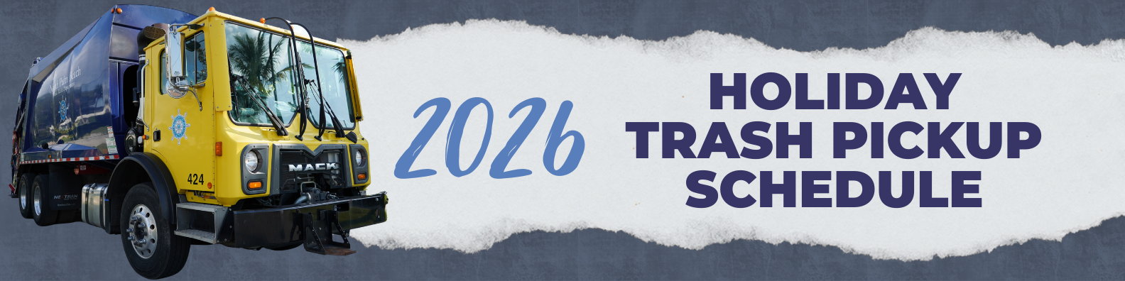 Holiday Trash Schedule_Website Banner